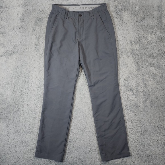 Under Armour Other - Under Armour Performance Pants Mens 30x30 Gray Golf Chino Elastic Waist Stretch